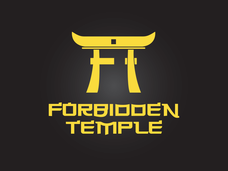 Forbidden Temple Logo Design brand branding design logo