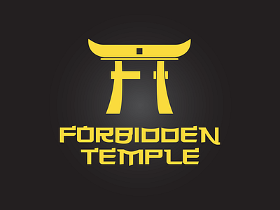 Forbidden Temple Logo Design brand branding design logo
