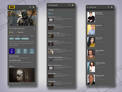 IMDb App Concept app concept design idmb mobile mobile app ui uidesign ux web