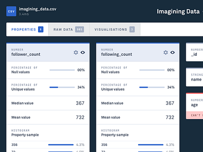 Data Wireframes