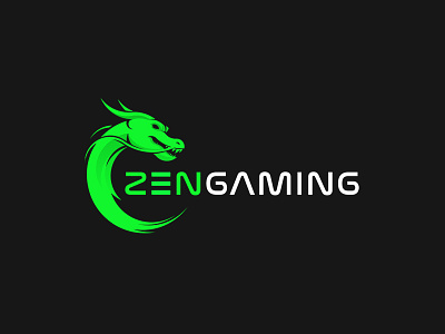 Zengaming Logo asian beast circle dragon esports gaming sage teams zen zengaming