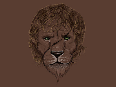 Scared Lion fantasy gamesofthrones got lion scar tyrion