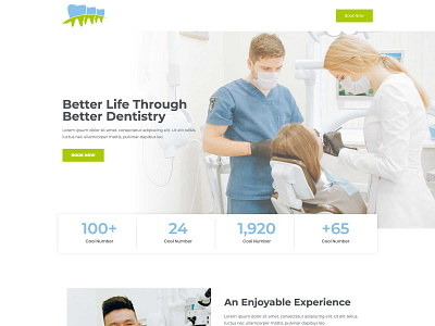 Dentist Website design ui ux web web design wordpress design