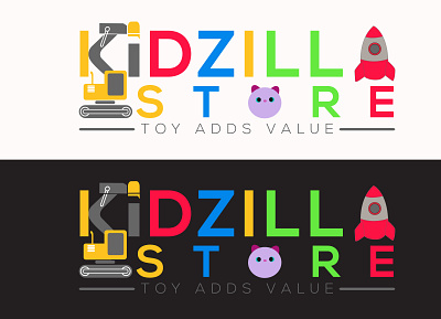 Logo For A Kid Toy Store branding design graphic design illustrator kids logo logo design minimalist photoshop unique logo vector