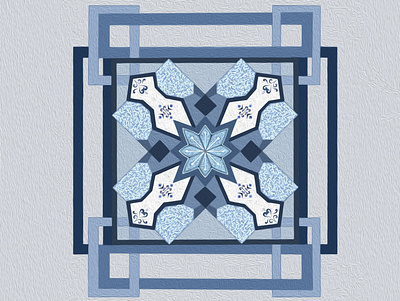 Blue Beauty design digital art digital painting graphicdesign illustration mandala mandalaart