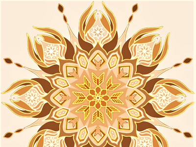 Dona branding design digital art digital painting graphicdesign illustration logo mandala mandalaart ui