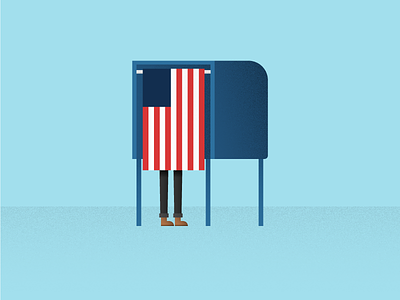 Election Day 2016 america election illustration usa vote voting booth