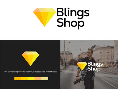 Blings Shop Logo brand design branding logo logo brand logo design logotype
