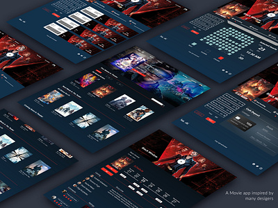 Movie app design UI|UX