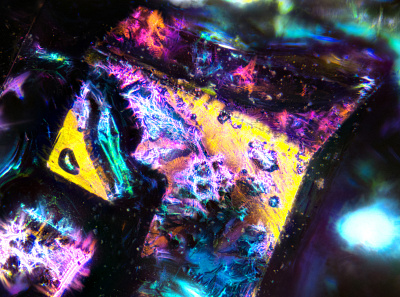 Bismuth (Bi) bismuth close up colorful focus stacking macro micro scifi