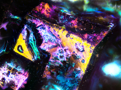 Bismuth (Bi) bismuth close up colorful focus stacking macro micro scifi