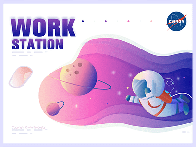 work station color color，icon， design illustration