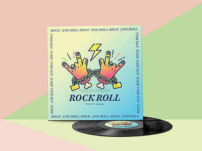 Rockroll color color，icon， design logo