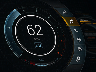 Concept Automotive UI automotive car concept interface