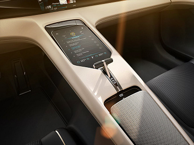 Mission E - Future Sports Car automotive design interface mission e porsche ui ux