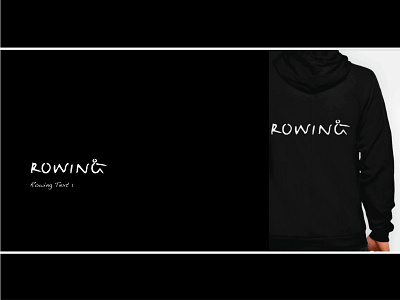 Rowing Text 1 - Hoodie