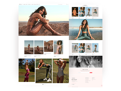 Shopify ecommerce for yoga wear brand design ecommerce fashion landing page shopify store ui user interface ux