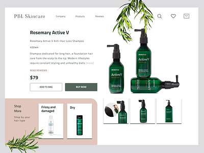 Cosmetic Shop Landing Page