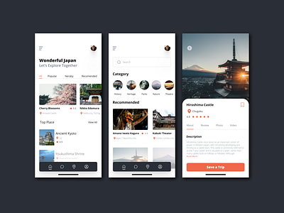 Travel App app design application design figma graphic design logo ui