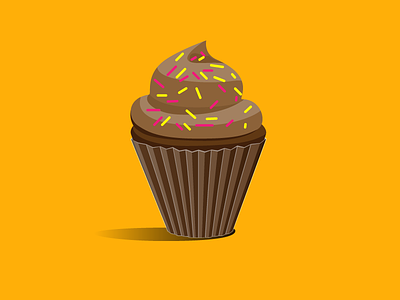 ChoclateCupcake cupcake illustration illustrator vector