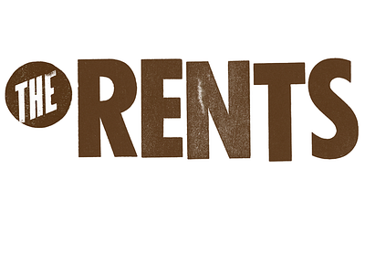 The Rents letter m press letterpress logo music