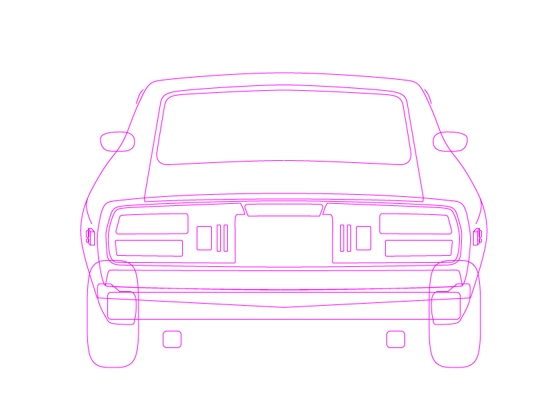 [GIF] Datsun car datsun illustration illustrator paths pen tool practice symmetry vector build vectors