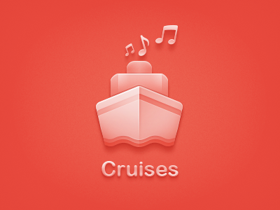 Cruises icon cruises icon music ship ui