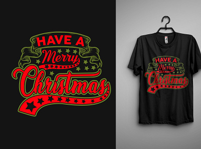 Merry Christmas T-Shirt Design christmas t shirt creative graphic design illustration merry christmas specialist t shirt typography typography tshirt vector