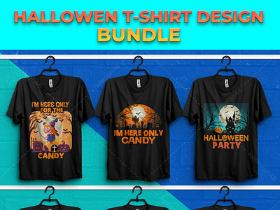 HALLOWEEN T-SHIRT DESIGN  BUNDLE