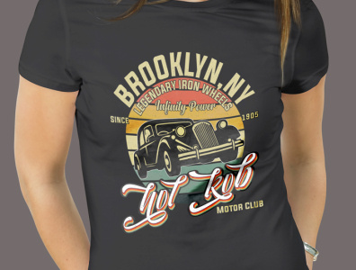 Hot Rod Motor Club Vintage T-Shirt Design creative design fashion free template graphic design hot rod illustration motor club portrait reels retro specialist t shirt t shirt design vector vintage