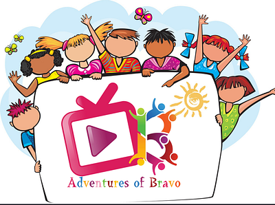 Logo Design For Adventures of Bravo Brand Kids Cartoon animation art design graphic design icon illustration logo logo design logo mark logoidea typography vector