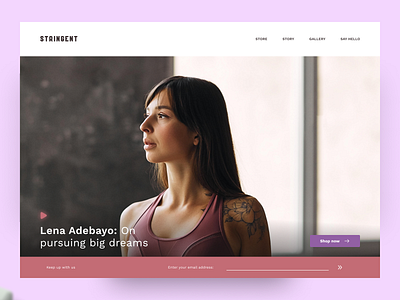 Stringent: Landing Page Exploration branding design product design ui ux