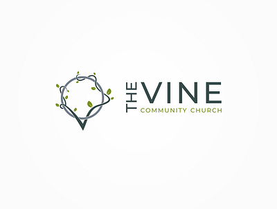 The Vine Community Church design logo vector