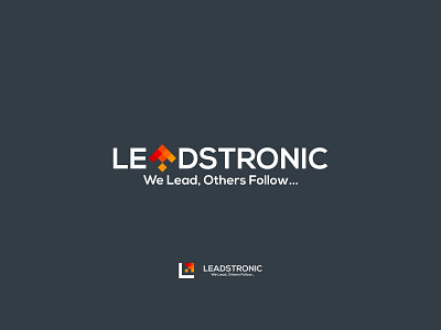 leadstronic logo concept branding design icon logo minimal vector