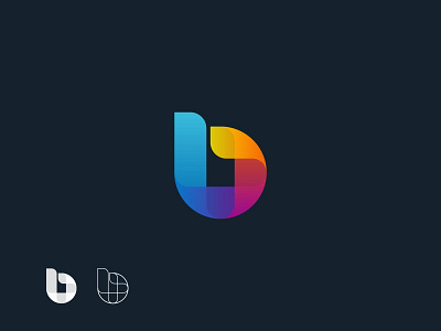 letter b concept branding design icon logo minimal vector