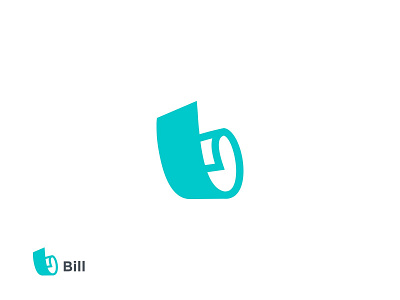 bill logo design branding design flat icon logo minimal vector