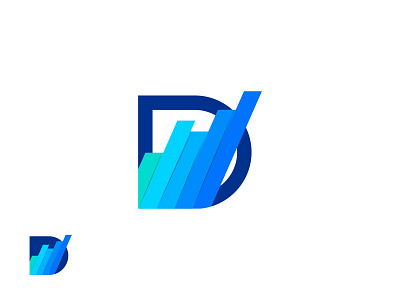 D Data branding design flat graphic design logo vector
