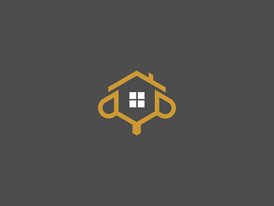 Bee Real estate art branding clean design flat graphic design icon logo minimal vector