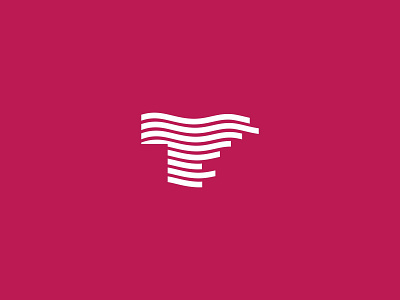 T Abstract Design art branding clean design flat graphic design icon logo minimal vector