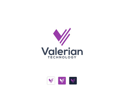 Valerian Logo branding clean design flat graphic design icon logo minimal typography vector