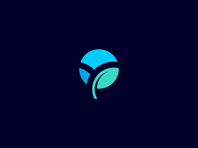 Abstract Y + Leaf art branding clean design flat graphic design icon illustration logo minimal vector