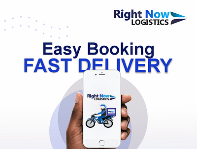 Right Now Logistics e-flyer flyer design logistics logo logo design
