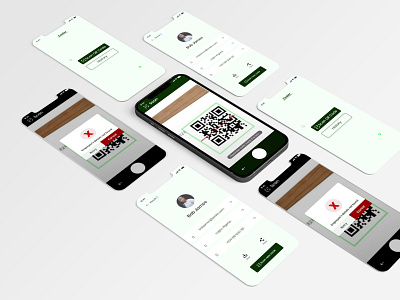 Employee QR Code Scanner graphic design mobileapp qrscanner ui