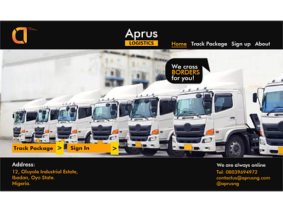 Logistics Company Website Design branding design logistics website ui ui design website desigh