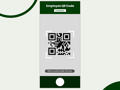 Employee QR Code scanner - The Scanning Page illustration mobile app qr scanner ui ui design