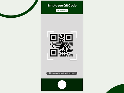 Employee QR Code scanner - The Scanning Page