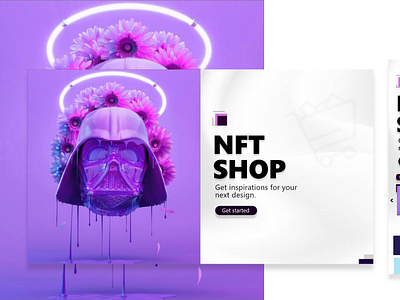 NFT Shop Log In Page Design