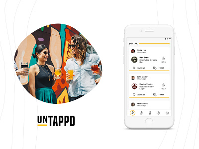 Untappd Redesign app design brand redesign