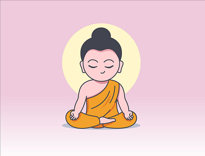 Buddha art budhha illustration meditation peace