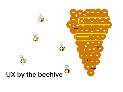 UX by the beehive art concept conceptart graphicdesign graphicux illustration ux uxdesign